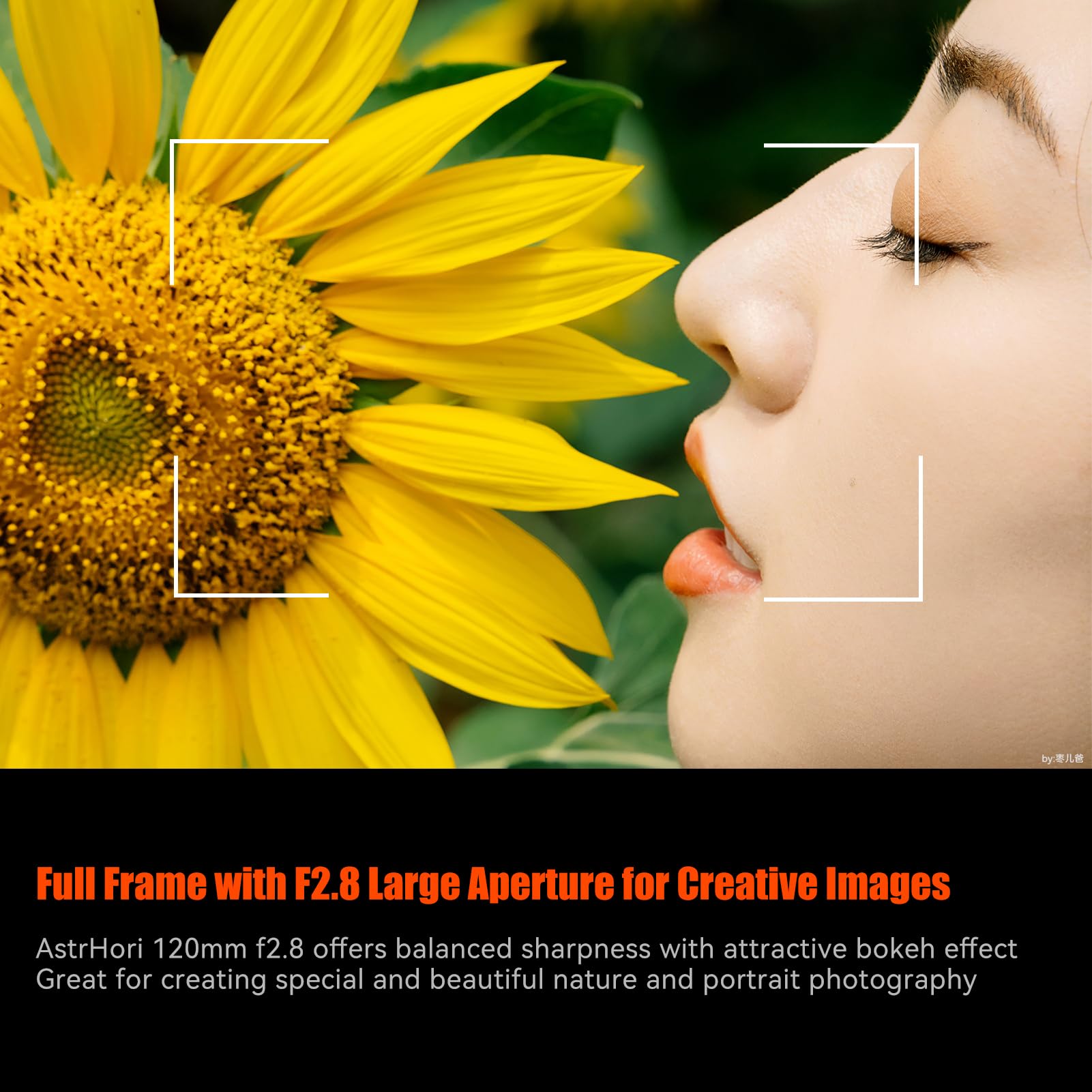 AstrHori Objectif macro 120 mm F2.8 2X plein cadre grande ouverture manuel moyen téléobjectif Prime compatible avec les appareils photo sans miroir Sony E Mount