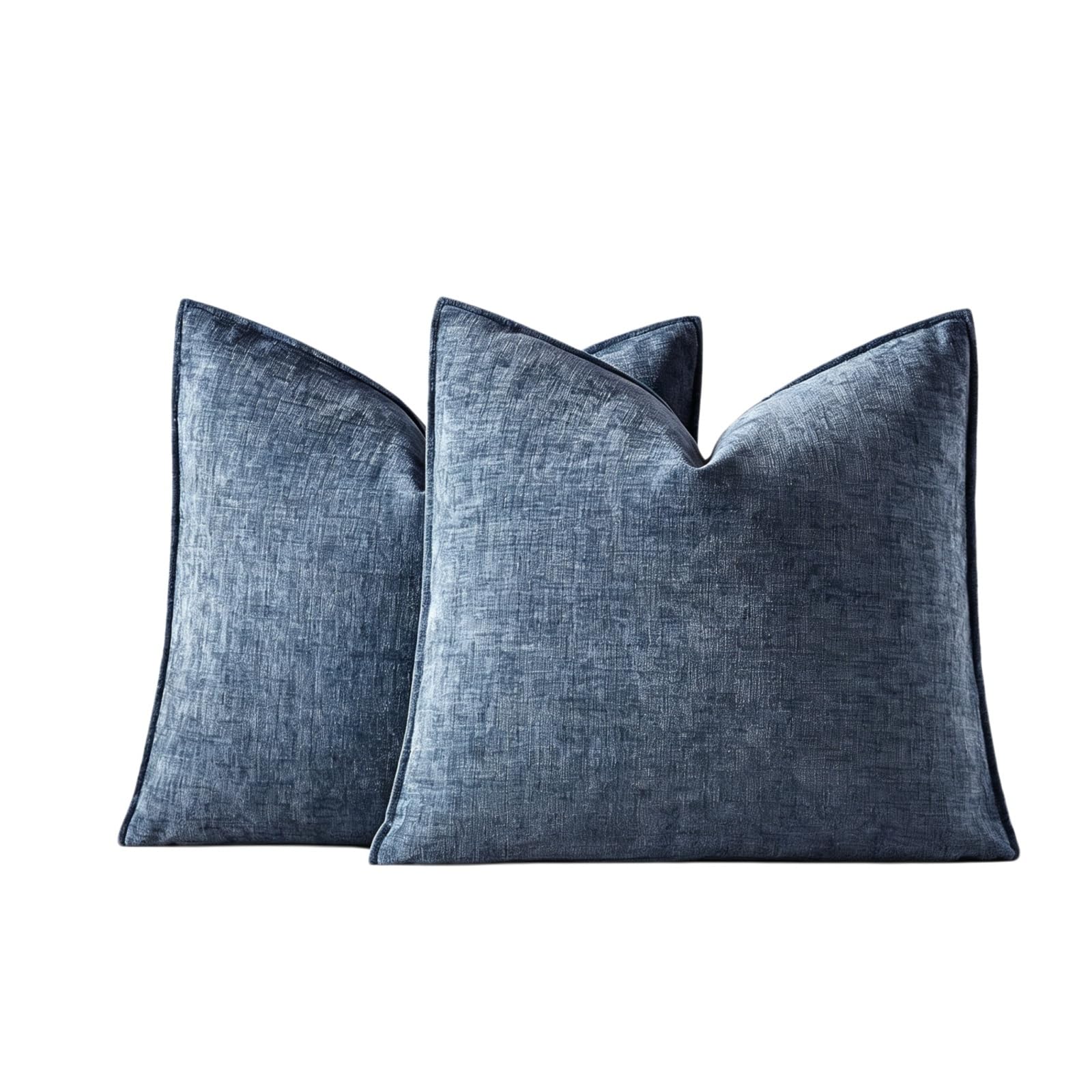 Pack Of 2 Chenille Decorative Throw Pillow Covers 18x18 Inch Cushion Cover