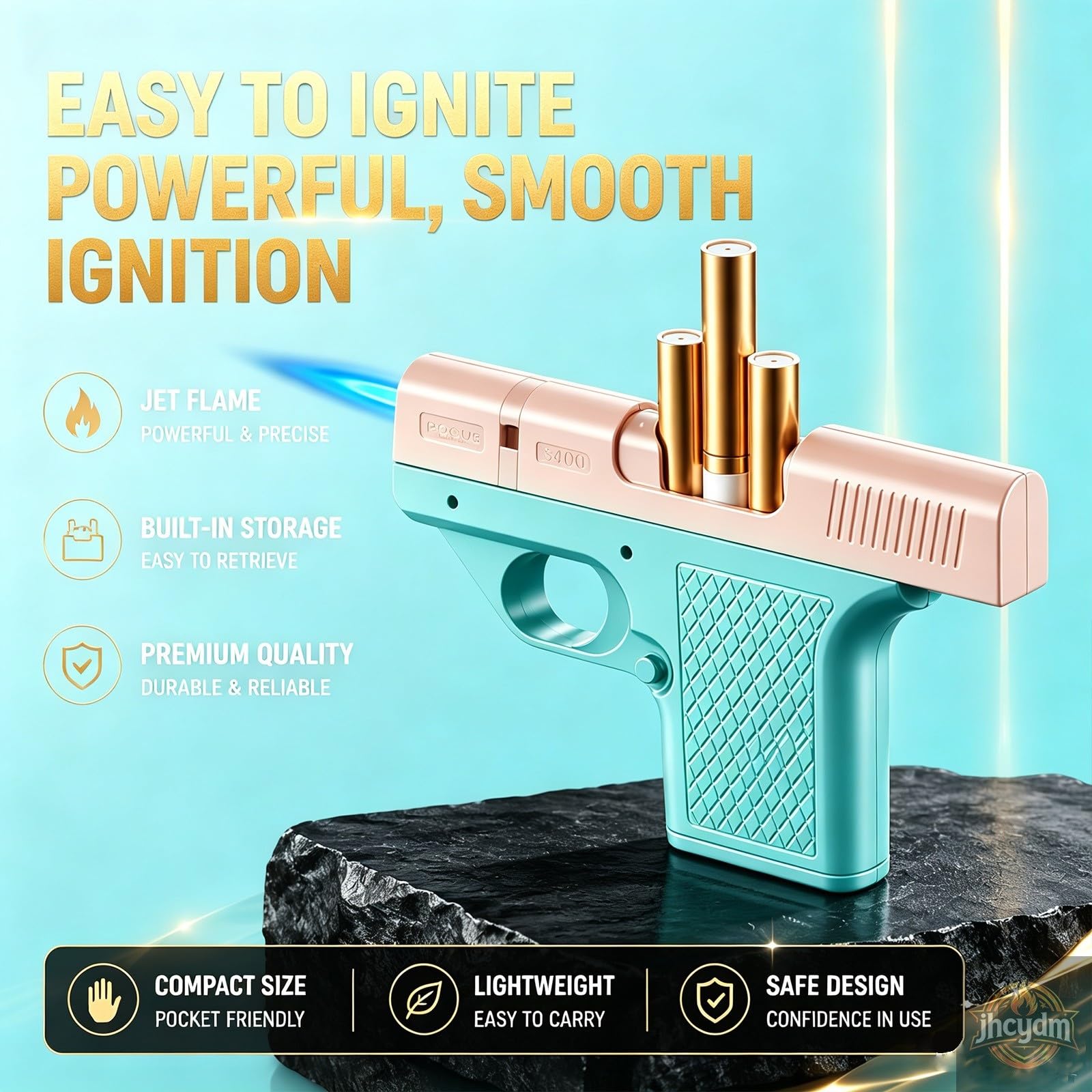 Briquet torche, briquet coupe-vent portable multifonctionnel for boîte à