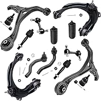 Vista 55 de Detroit Axle - Kit de suspensión frontal de 15 piezas para Jeep Grand Cherokee 99-04 1999 2000 2001 2002 2003 2004, brazos de control superior e