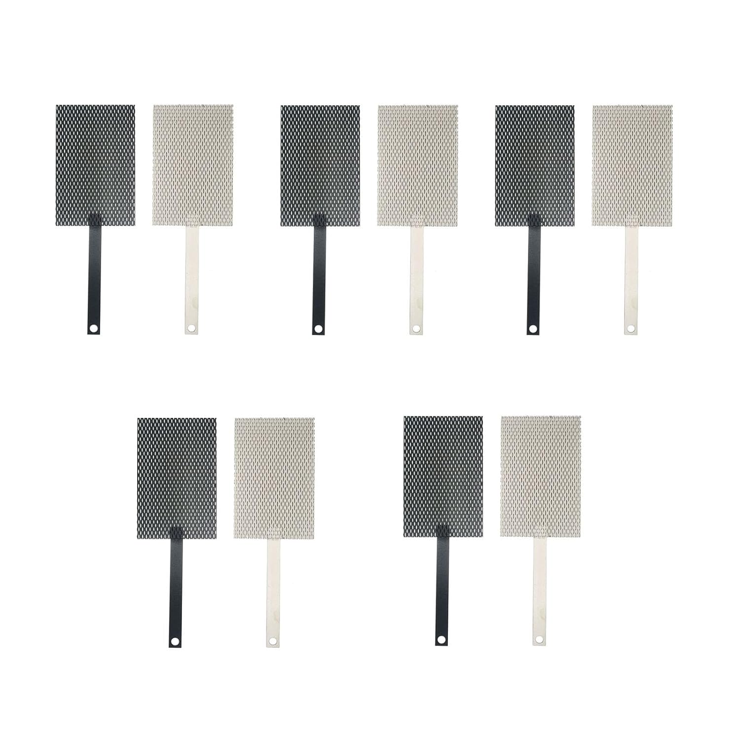 Titanium Anode Mesh 5 set /10 pcs, MMO Ti Anode with Ruthenium-Iridium Coating and Cathode Uncoating for Water Ionizers