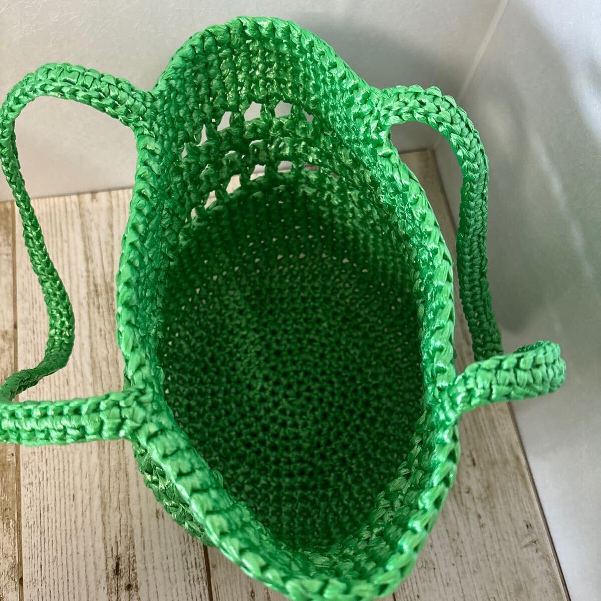 Amazon.co.jp: ＊ハンドメイド＊スズランテープバッグ＊手編みかご