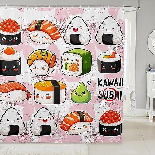 Miniatura 5 de Manfei Musical Shower Curtains Retro Musical Notes Print Bathroom Curtains for Kids Boys Girls Room Decor, Music Theme Waterproof Bath Curtains with