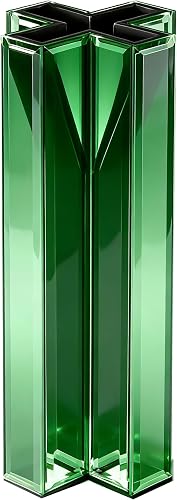 SHYFOY Green Mirrored Vase, Decorative Glass Flower Vase 12 Inch Tall | St Patricks Day Decorations, Vases for Home Living Room Table Kitchen Fireplace Decor, Can’t Hold Water