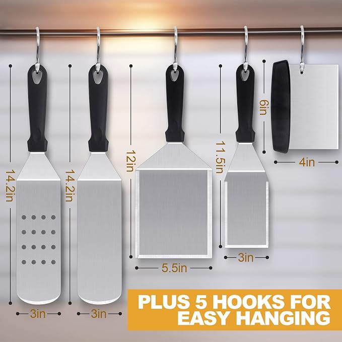 Kit de accesorios para plancha HaSteeL, 5 piezas acero inoxidable miniatura 2