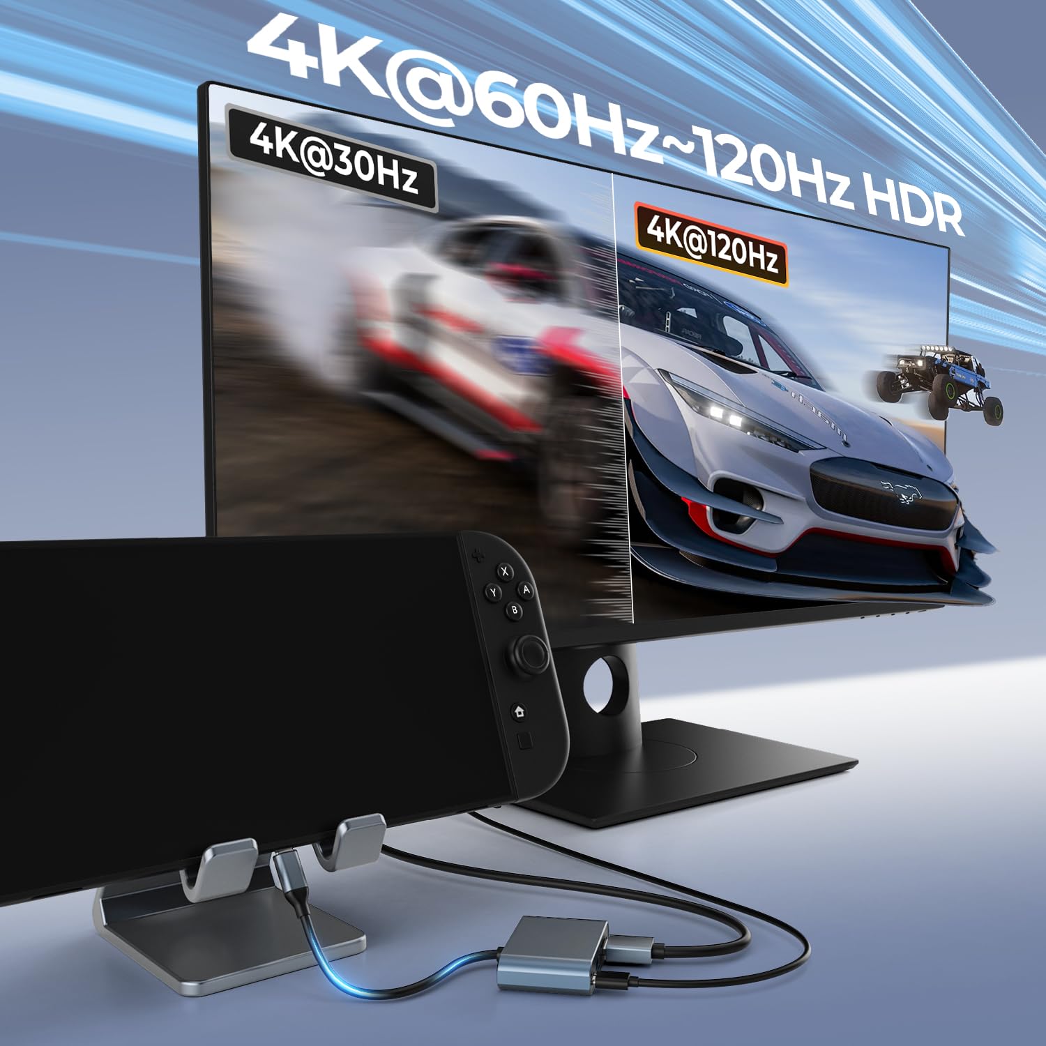 Amazon.co.jp: Switch 2ドック、4K@120Hz/PD 100W/USB 3.0ポート付き