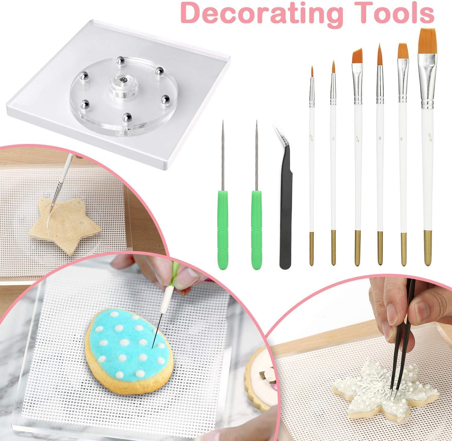 188-Pcs Cookie Decorating Supplies Kit Bundle with 9-Pcs Easter Cookie Cutter Set