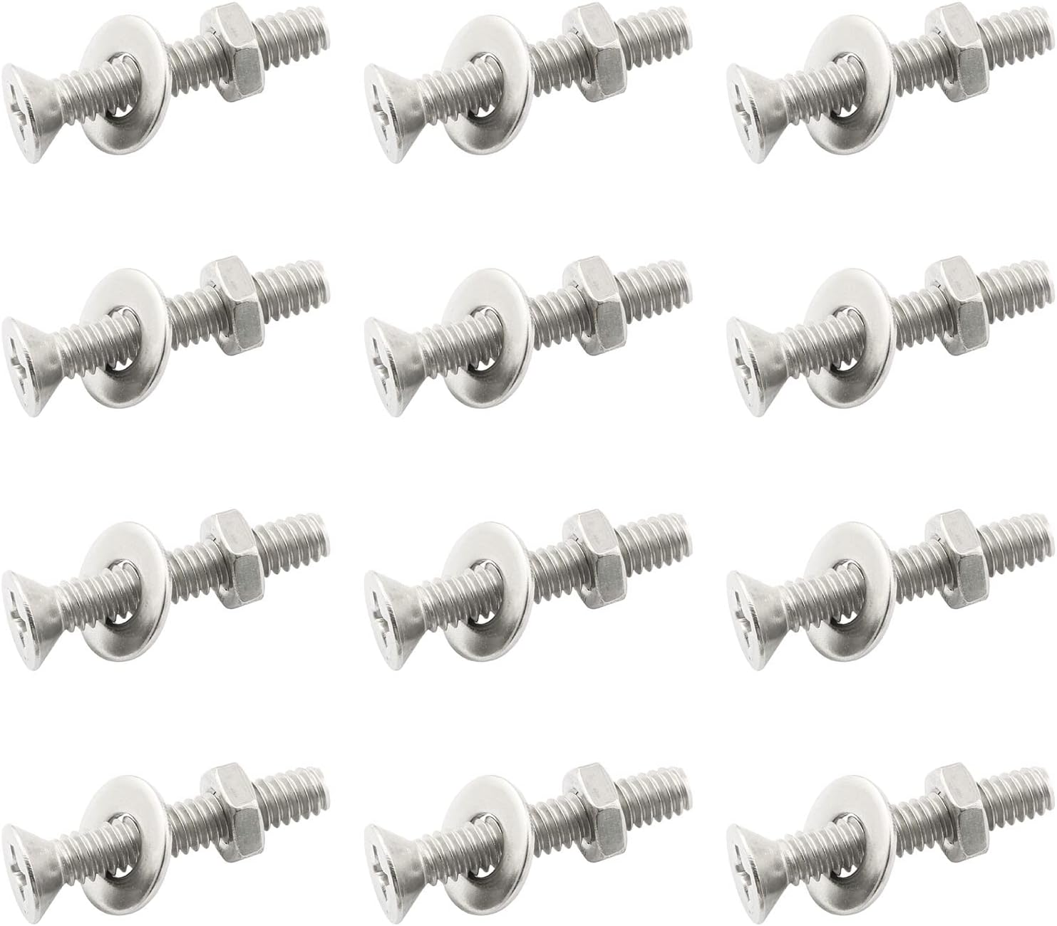 Rail System mounting Screw Sets RLECS 12PCS 11/2 inches Mount Screws