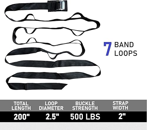 Miniatura 2 de Correa de anclaje para ejercicios de banda de resistencia, banda de gimnasio de puerta resistente, gimnasio multipunto de cuerpo completo, equipo de