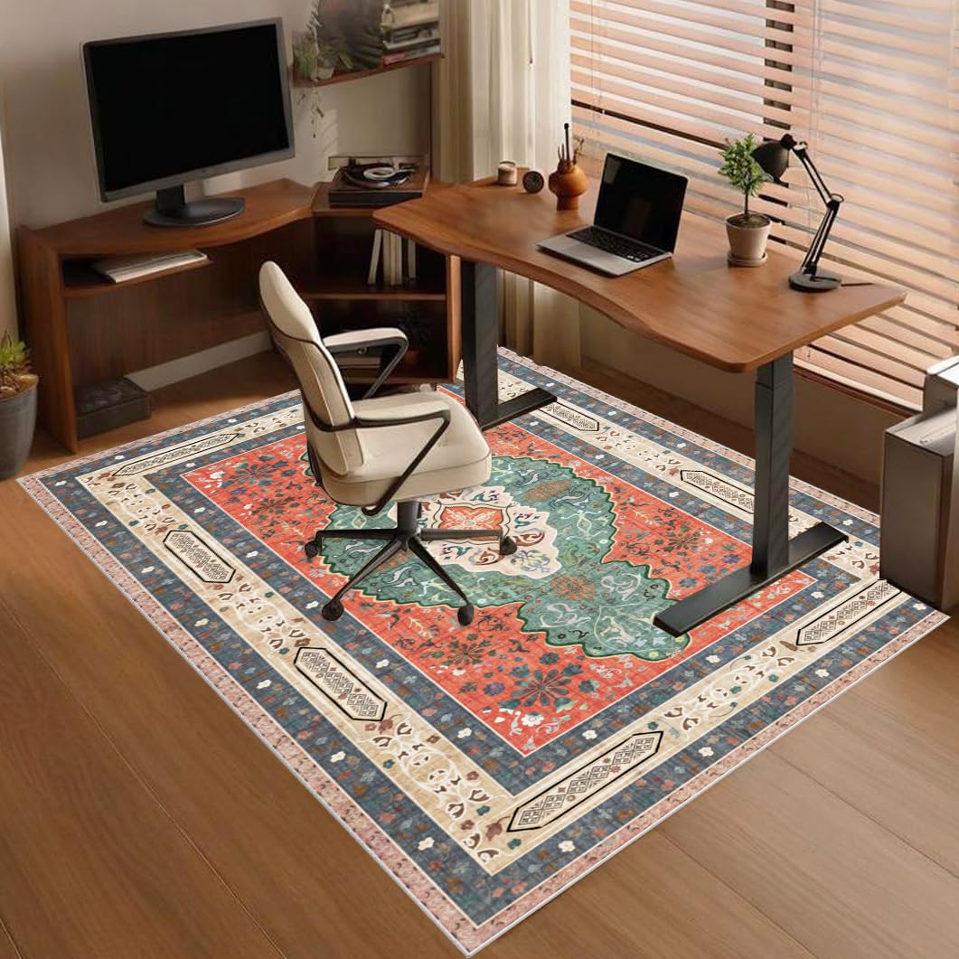 Office Chair Mat Non-slip, Hard-Floor Chair Mats, Desk Chair Mat large, Gaming Chair Mat for Desks, Office and Home, Carpet Protector Chair Mat, Floor Mat for Office Chair on Carpet 180 x 200 cm