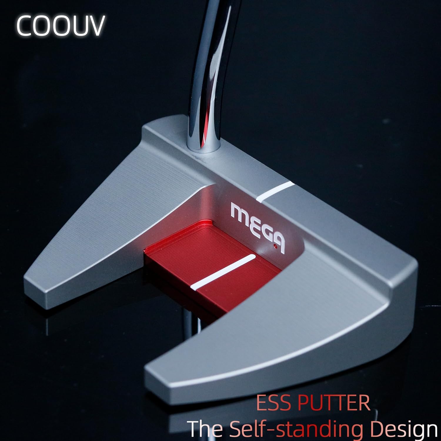 Golf Stand Putter S306 CNC Head Carbon Fiber Shaft PU Grip Stability Professional Golf Clubs Self-Standing
