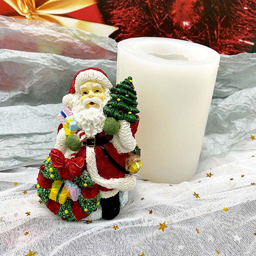 Moule à savon en silicone pour décoration d'intérieur Motif Père Noël