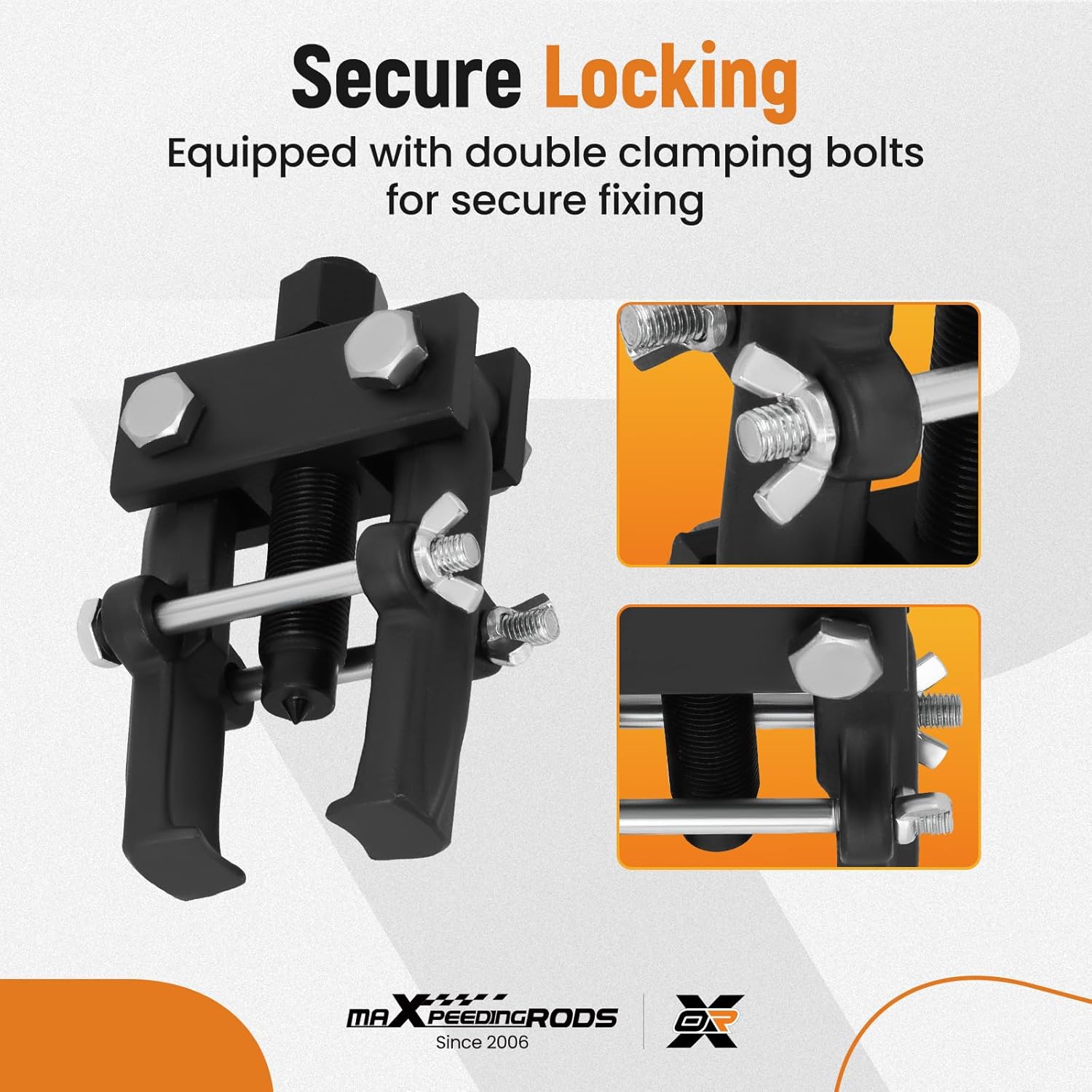 maXpeedingrods Pitman Arm Puller Heavy Duty for Passenger Cars & Light Trucks, 3/4-Ton Capacity, Adjustable 2 Jaw Bearing Puller Gear Puller Removal Tool for Pitman Arms, Bearings, Collars, Gears