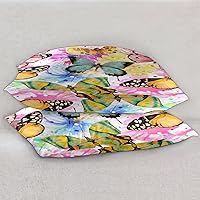 Vista 5 de Funda de almohada de satén con cierre de sobre, para cabello y piel, funda de almohada de seda tamaño estándar, mariposas de acuarela, fundas