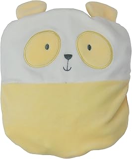 Cojín térmico, diseño de panda, color amarillo