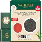 VAHDAM, Assam Feuilles de thé noir (340g | 170+ Coupes) GMO, Sans gluten STRONG, MALTY & RICH | Pure Inblended Single Origin Black Loose Leaf Tea.