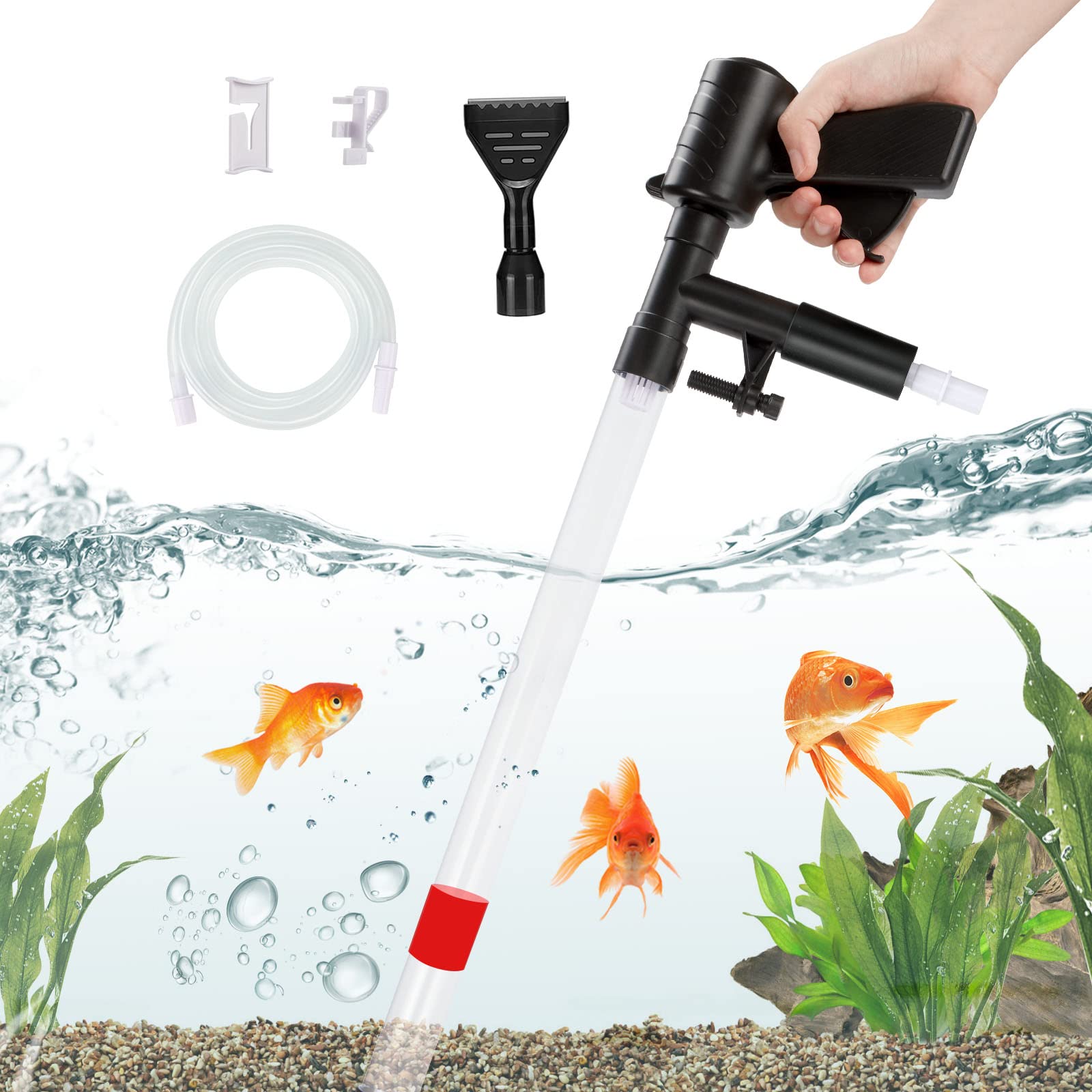 Buy Luxbird Aquarium Gravel Cleaner New Quick Water Changer with Air