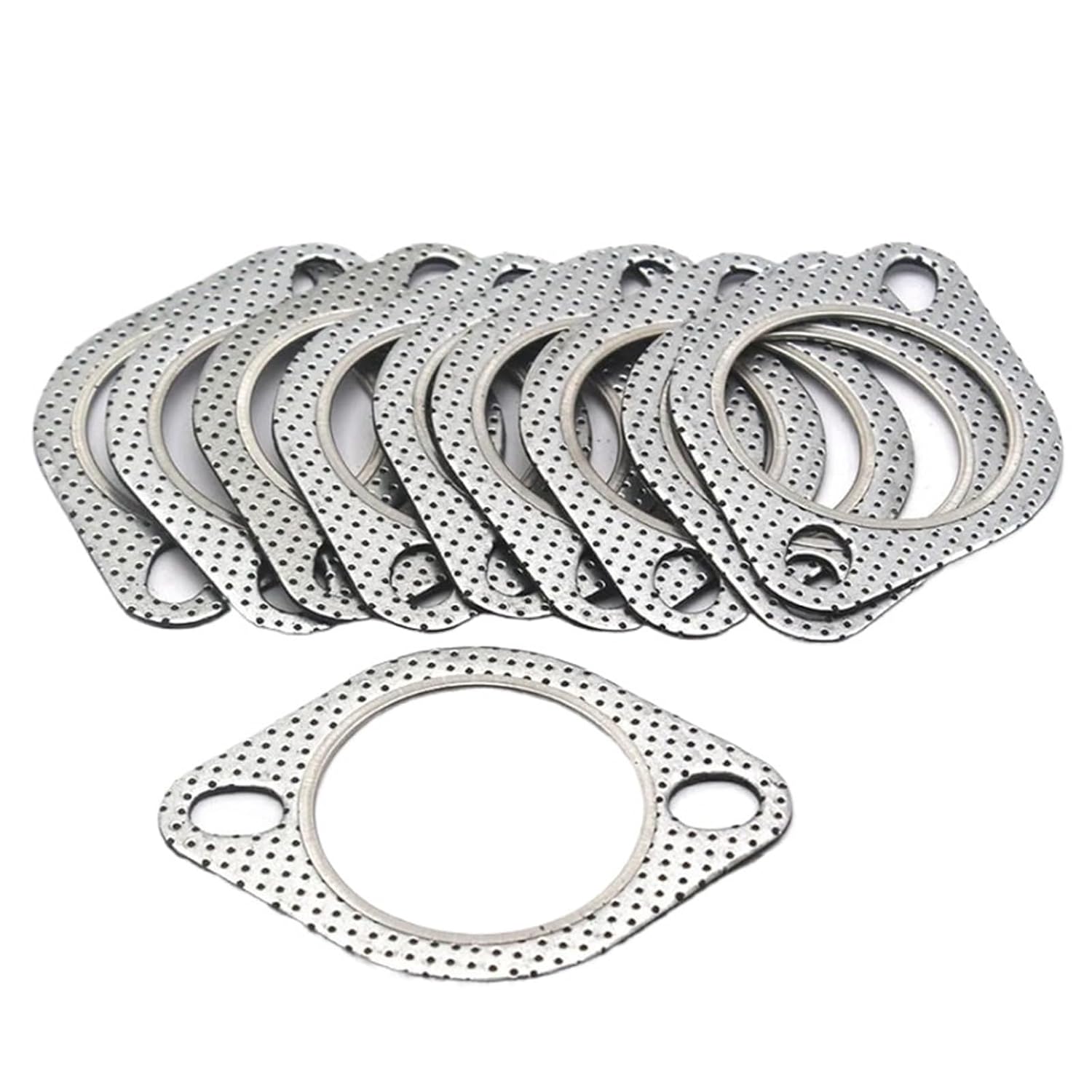 5pcs Engine Cylinder Head Exhaust Gasket 63mm/2.5in