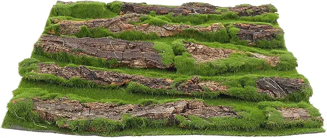 POPETPOP 3D Bark Aquarium Background - Natural Terrarium Decoration