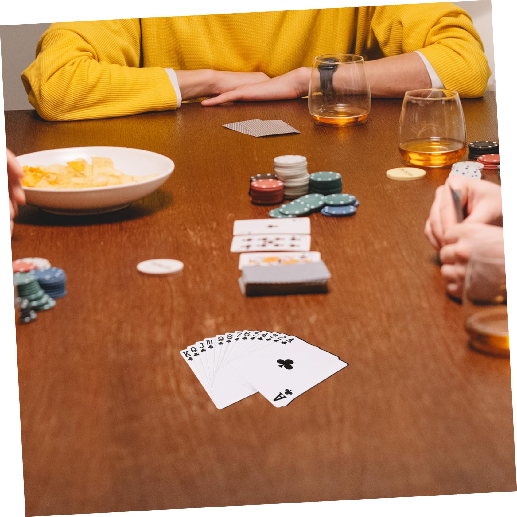 WOONEKY 5 Set Di Carte Da Poker Con Creatività Illimitata Set Di Carte Da Poker Vuote Con Stampa A Sublimazione Per Feste E Giochi