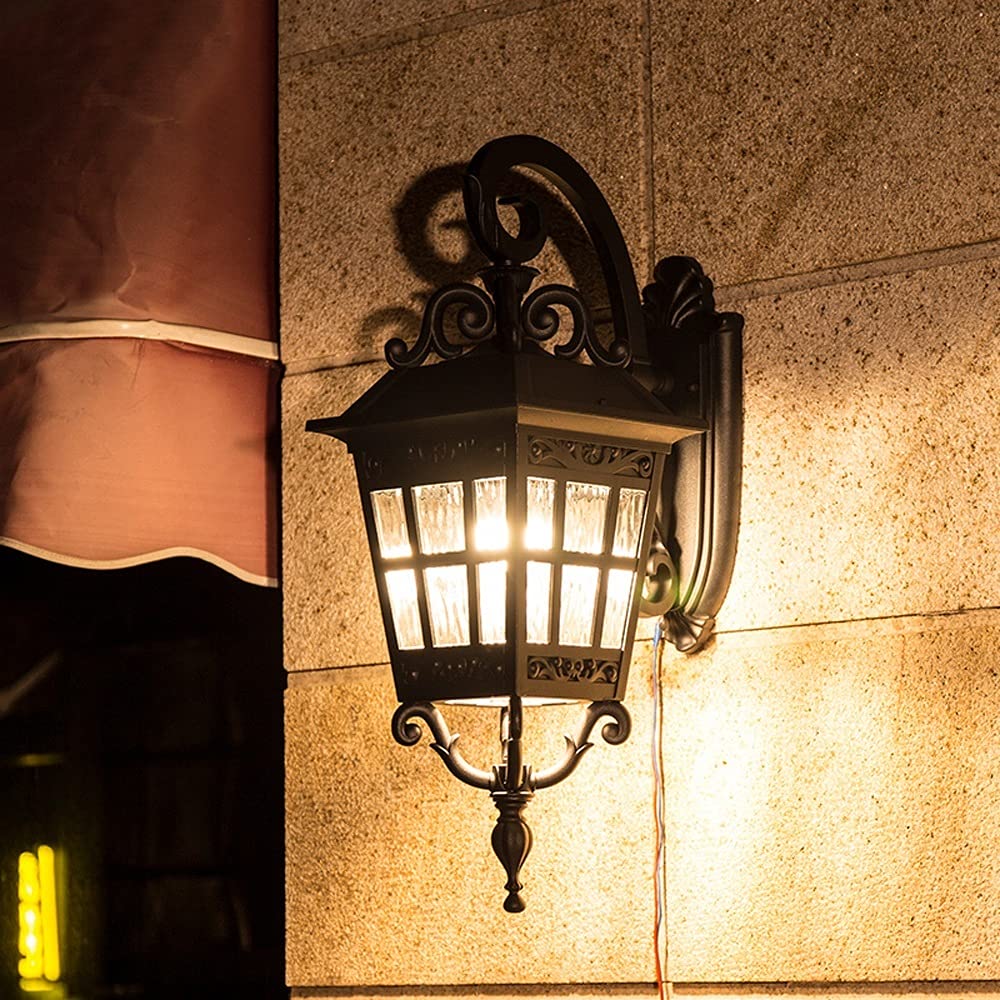 IVEKYKIBC Quality Material Retro European Style Outdoor Wall Lamp Waterproof Balcony Light Garden Villa High end Corridor Aisle Lights Sconce E27 Chandelier Ceiling Fixtures