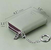 Vista 6 de FurArt Cartera con Cremallera para Mujeres, Cartera con Bloqueo RFID para Tarjetas de Crédito, Portador de Tarjetas de Presentación, Cartera Llavero