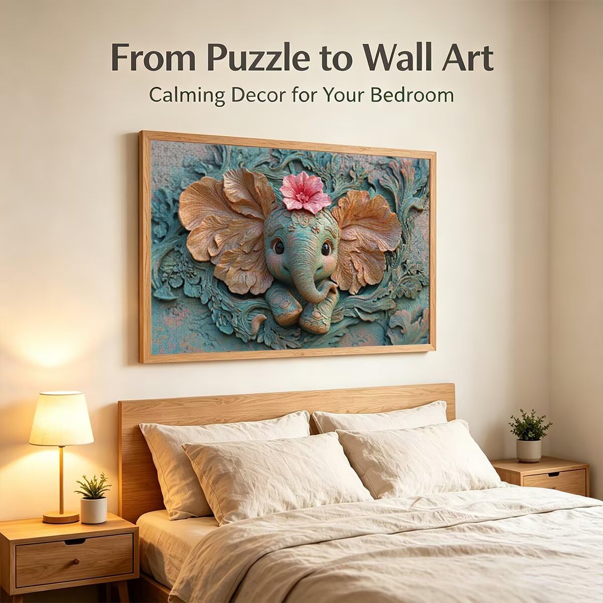 Puzzle 1000 Pezzi, Puzzle Elefante, Legno Pezzi, Regalo Donna Uomo -10585