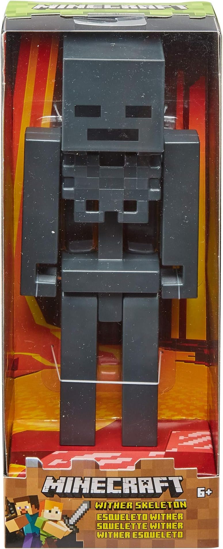 Minecraft Wither Skeleton Large Scale Pixelated Figure