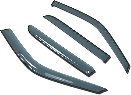 Tuningpros LGWV2-494 - Compatible con BMW 525i 535i 1988-1996, juego de 4 piezas de visera de montaje exterior para ventana, deflector, protección disponible en Yaxa Costa Rica
