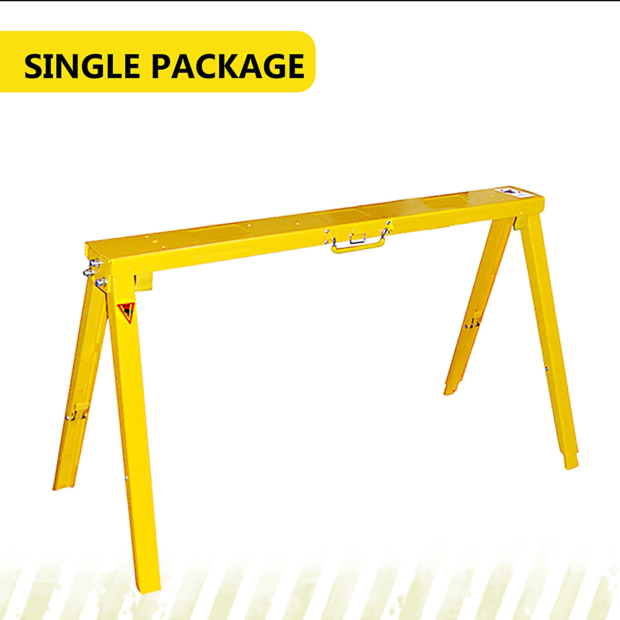 Heavy Duty Folding Adjustable Sawhorse 