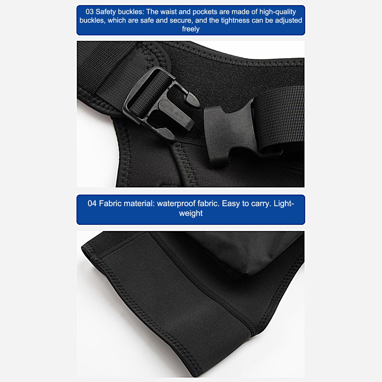 Short cargo en néoprène pour hommes - Pantalon de plongée à taille réglable avec poches de rangement, séchage rapide Botte de natation thermique Embarquement Bateau Ski, Heavy Duty Tech Couverture