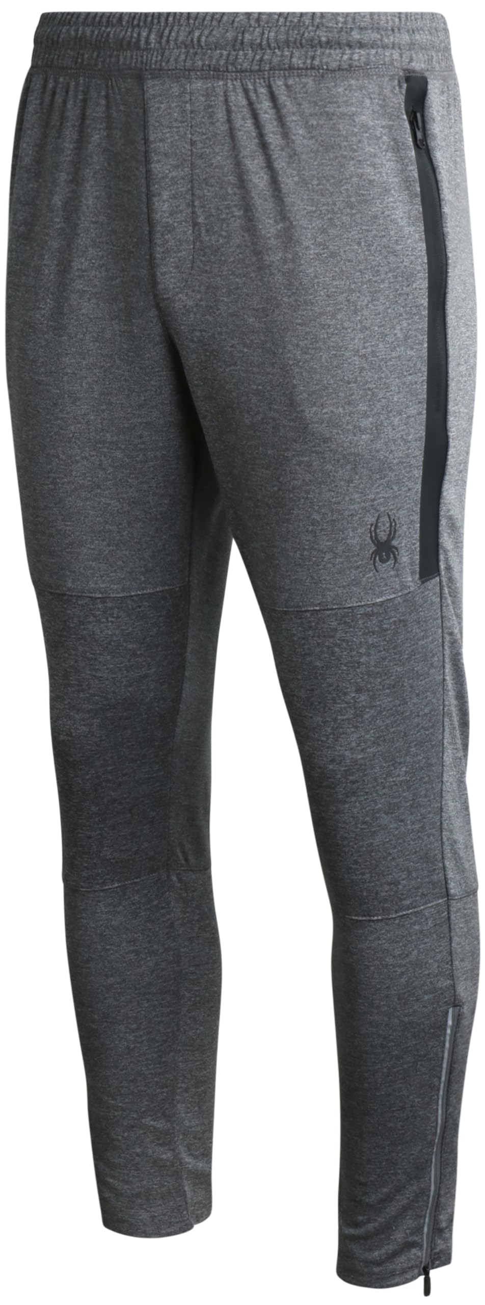 Spyder Men's Charcoal Sweatpants With Pockets - Athletic Performance Tech Joggers For Terry Workout Pants For Gym, Running, Hiking, Small