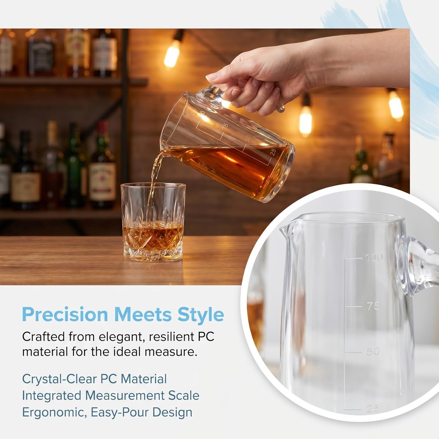Wine Decanter with Scale Elegant Dispenser for Home