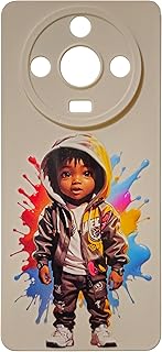 جراب حماية خلفي من السيليكون لحماية الكاميرا بتصميم رائع متوافق مع موبايل اوبو ريلمي 11 برو بلس، نمط 89