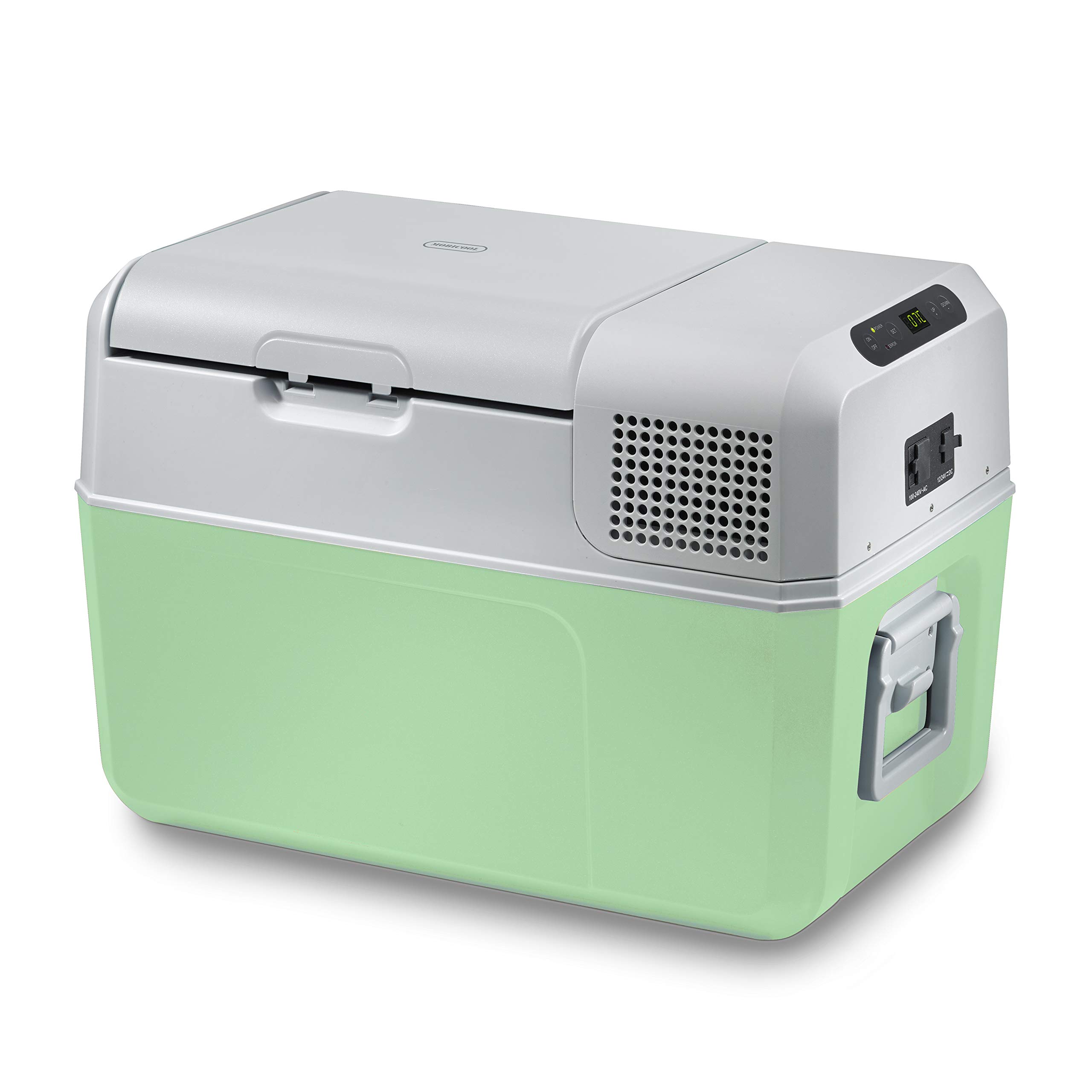 MCF32 Electric Cooler with Powerful Compressor Technology, 32 Quart (31 Liter) Capacity, Refrigerate or Freeze to 12°F for Camping, Hiking and Outdoor Adventures (Mint)