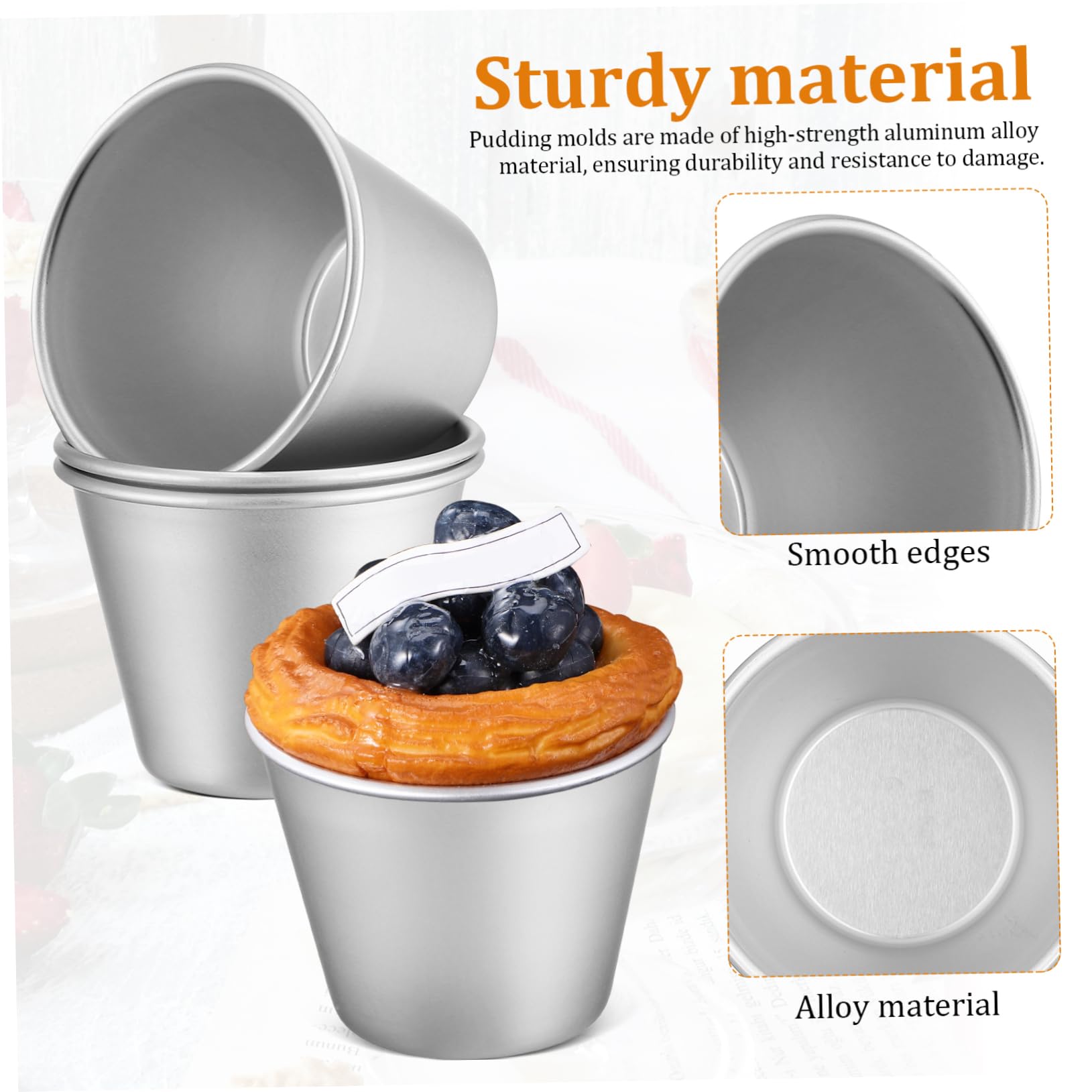 40piezas Moldes De Pudding y Muffin Utensilios Para Hornear Moldes Antiadherentes De Pastel Para y Magdalenas De Repostería Para Postres Deliciosos