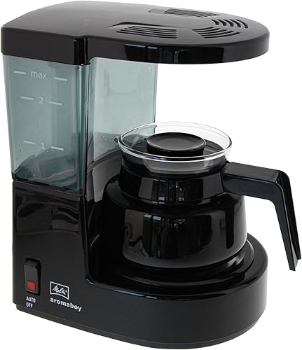 Miniatura 8 de Melitta 1015 Aromaboy Filtro Cafetera, 2 Tazas, Olla De Vidrio, Desconexión Automática Negro por Melitta
