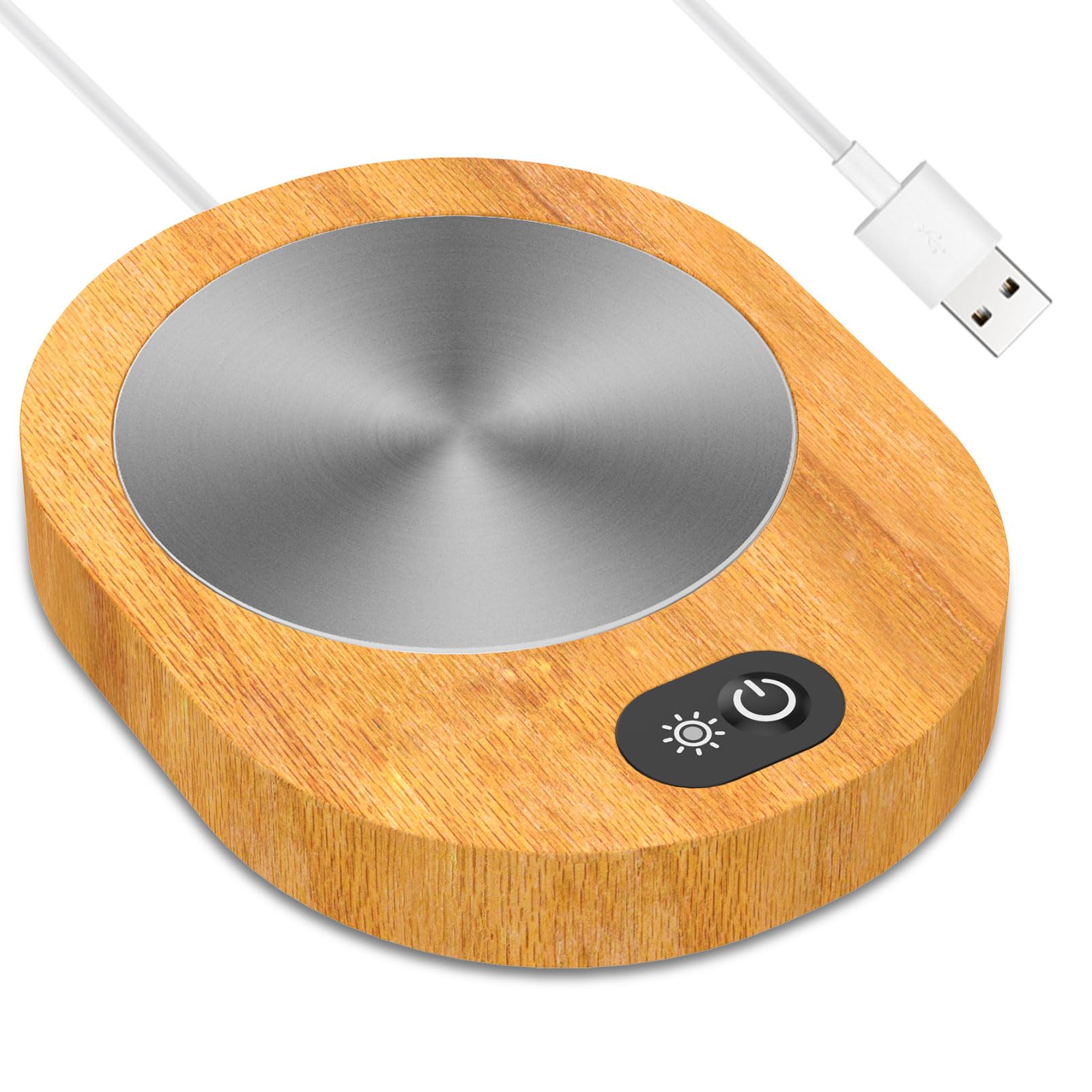 Sutowe Coffee Mug Warmer USB Cup Warmer for Desk 55-65℃ Constant Temperature Coffee Cup Heater with Non-slip Base and Sense Switch for Coffee Milk Tea Home Office