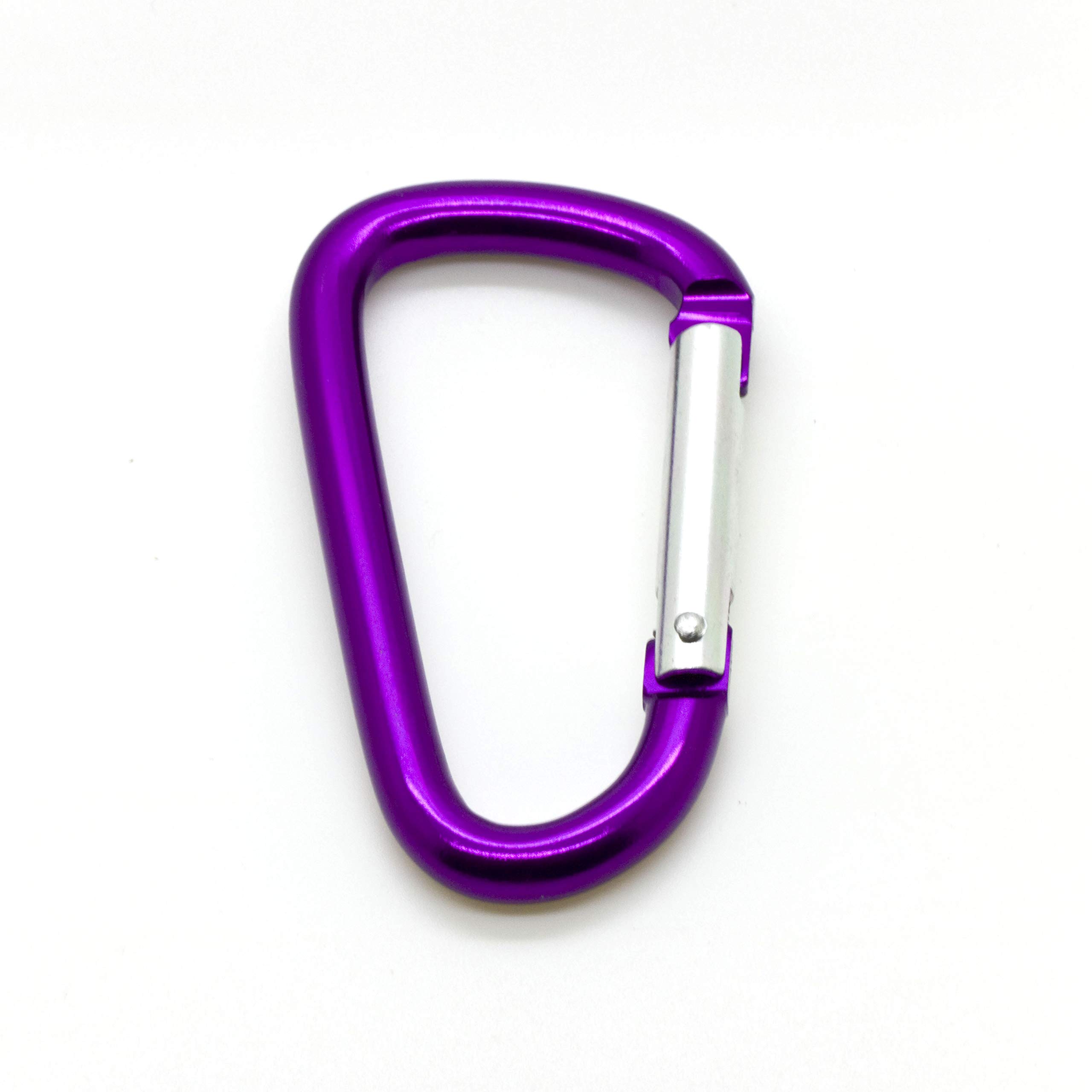 Unique Bargains 4PCS Blue Aluminum Carabiner Keychain Clip Spring Snap Hooks For Outdoor
