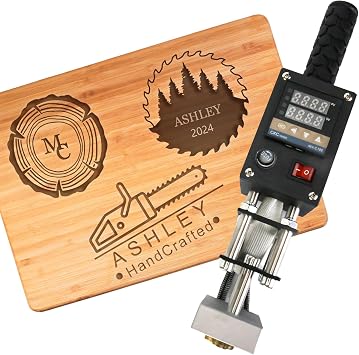 Custom Electric Branding Iron For Wood - 110V 500W Iron With Digital Temperature Control - USA Plug & Use - Custom Stamp Leather Stamp 1inch/2.54cm
