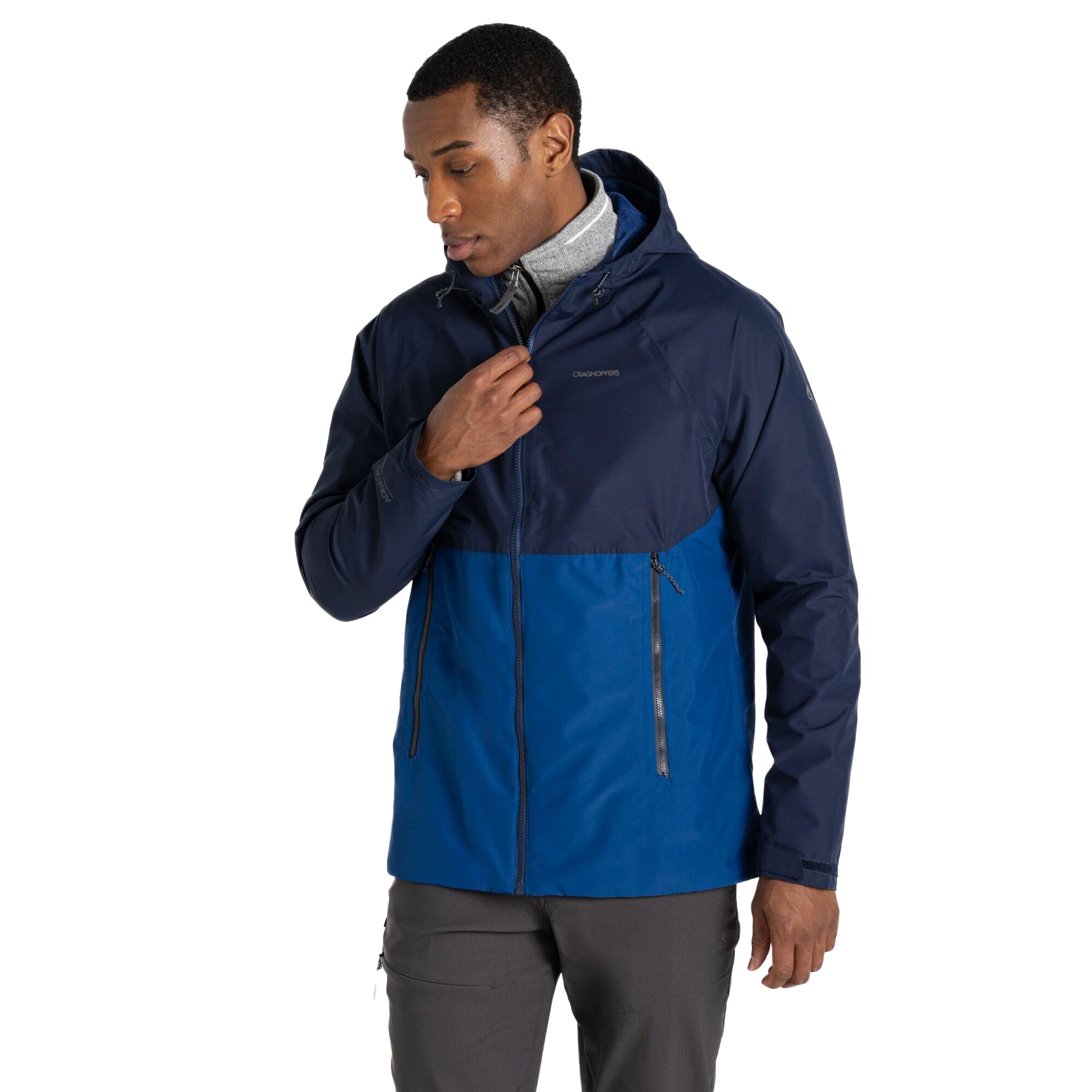 Craghoppers Men's Blue Navy Sebastian Waterproof Jacket: : :, Colour: Small