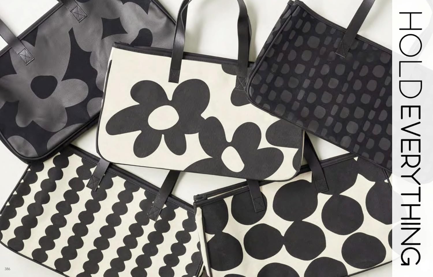 Santa Barbara Design Studio Tote Bags Hold Everything Women's Canvas Shoulder Bag with Waterproof Lining, 20" x 11", Natural/Grey Flowers - Image 6