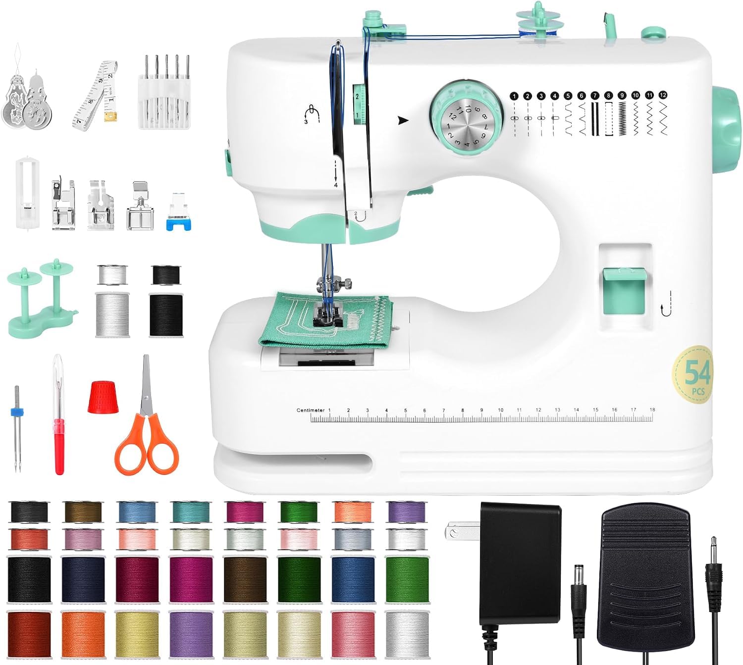 Sewing Machine for Beginners (Premium Edition) with Twin Needle