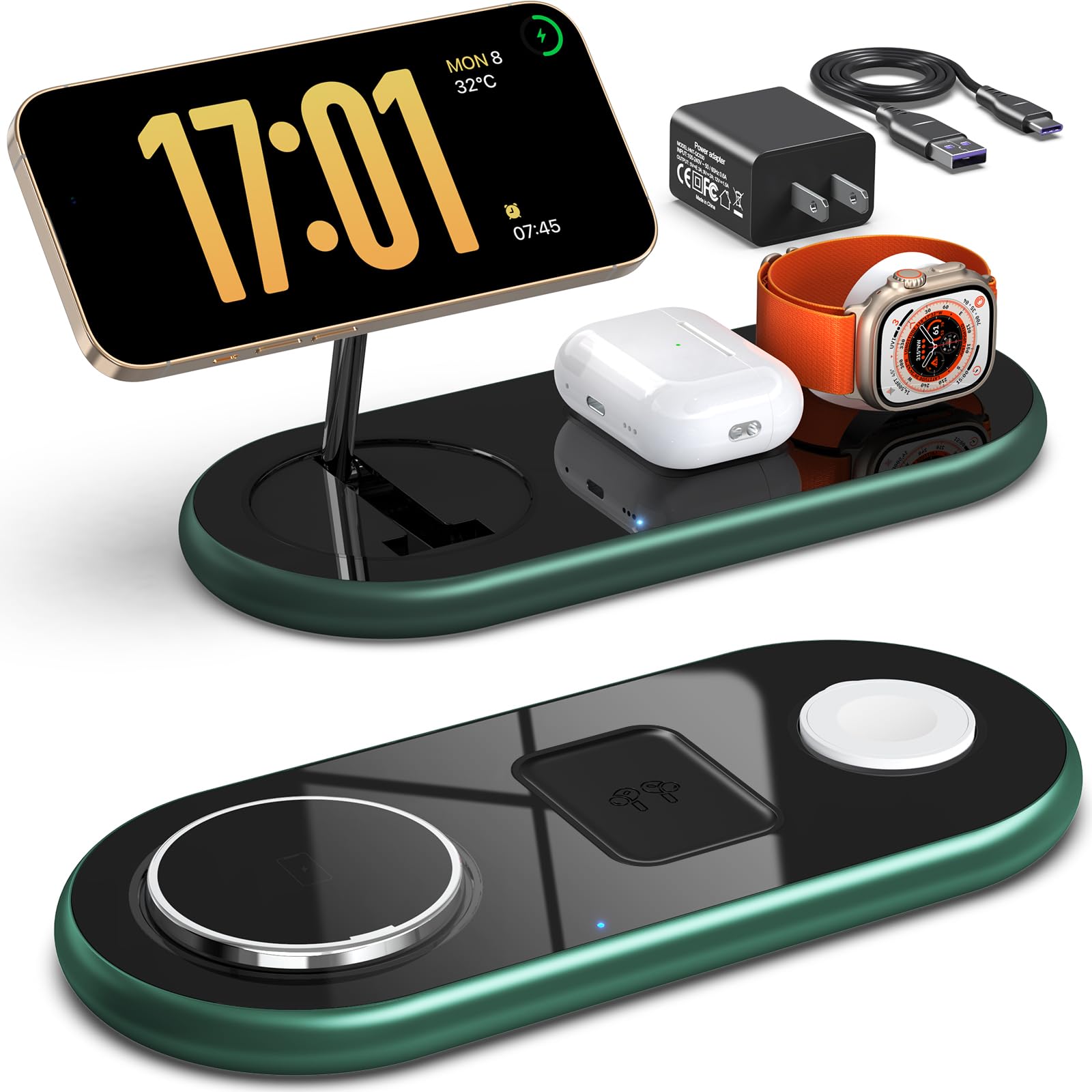 Amazon.com: 3 in 1 Charging Station for Apple Devices, Faster Mag