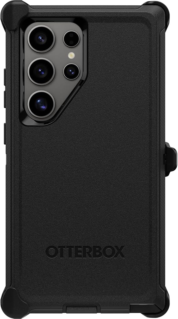 OtterBox Defender case for Samsung Galaxy S24 Ultra, shockproof, drop-proof, ultra-sturdy, protective case, 5 x tested according to military standard, black