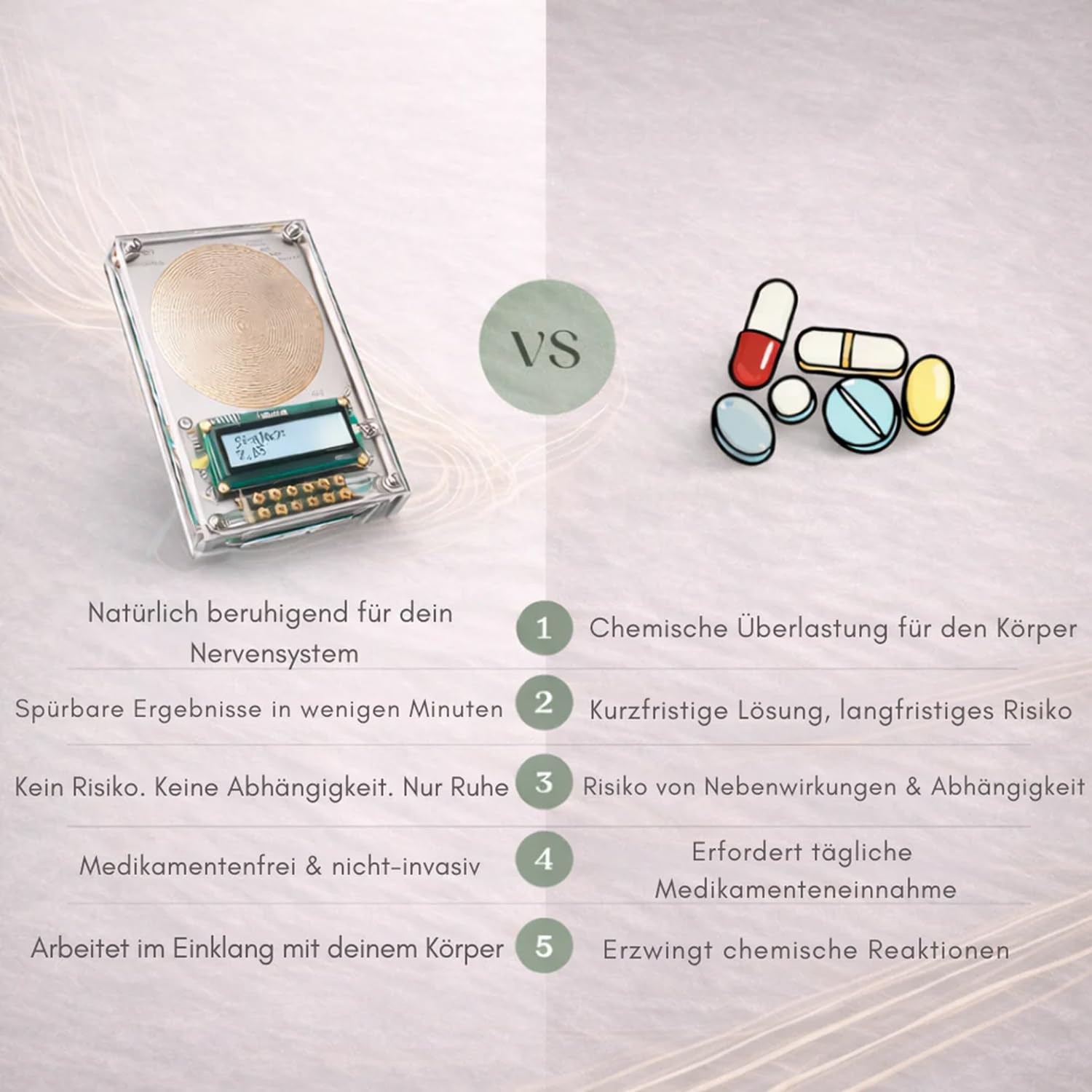 Zentra One Smartes Frequenzgerät, Elektromagnetische Frequenztherapie für Entspannung & Regeneration, Verbessert Durchblutung & Schlaf (Nur das Gerät)