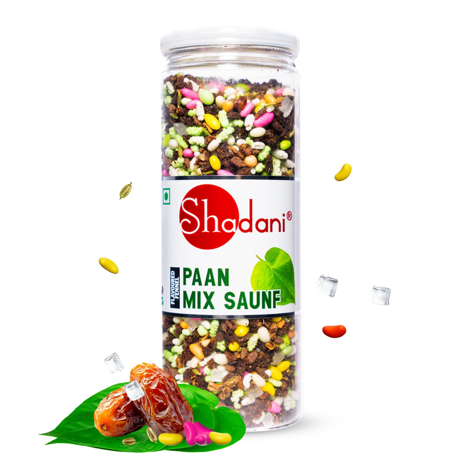 Shadani Paan Mix Saunf (200g) Indian Paan Flavour Mouth Fresheners Fennel | After Meal Pan & Saunf Digestive Mukhwas