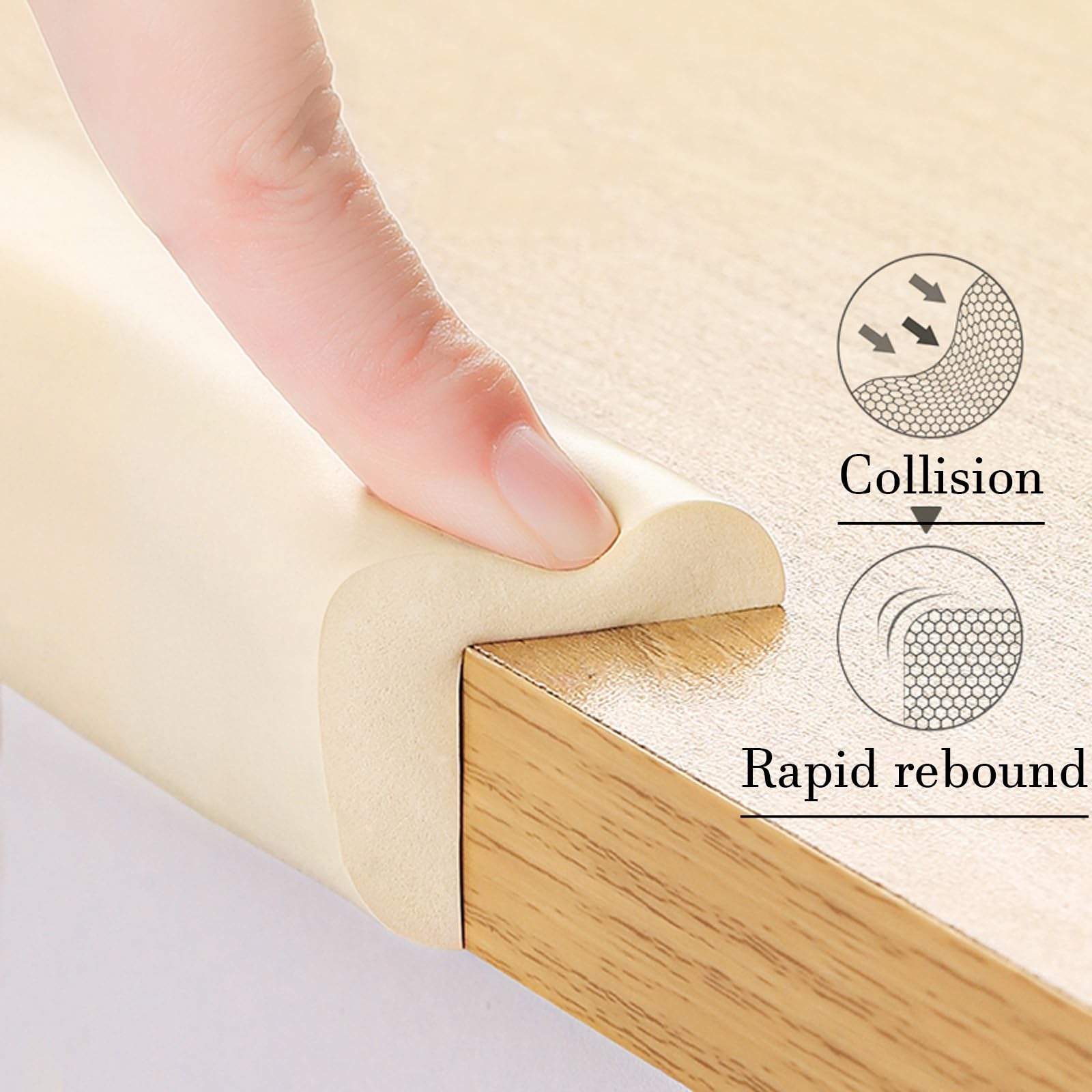 Protezioni for Bordi E Angoli for Mobili, Striscia Paraurti di Sicurezza for Bambini, Bordo Paraspigoli for Carichi Pesanti Ad Altissima Densità for Mobili di Diverse Dimensioni(Gray,5M)