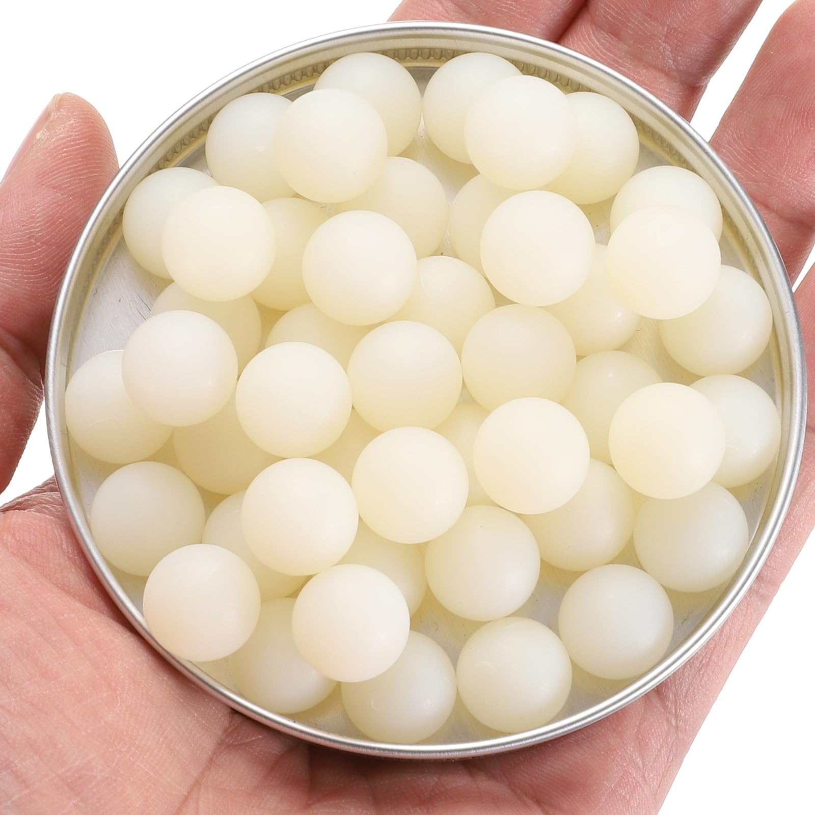 QUARKZMAN 50 Piezas Bolas Rodamiento Nylon Plástico Sólido 1/2" (12.7mm) Precisión