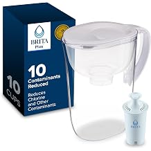 Brita Large 10 Cup Water Filter Pitcher, 1 BritaPlus Filter, Everyday Use, Clear Packaging May Vary